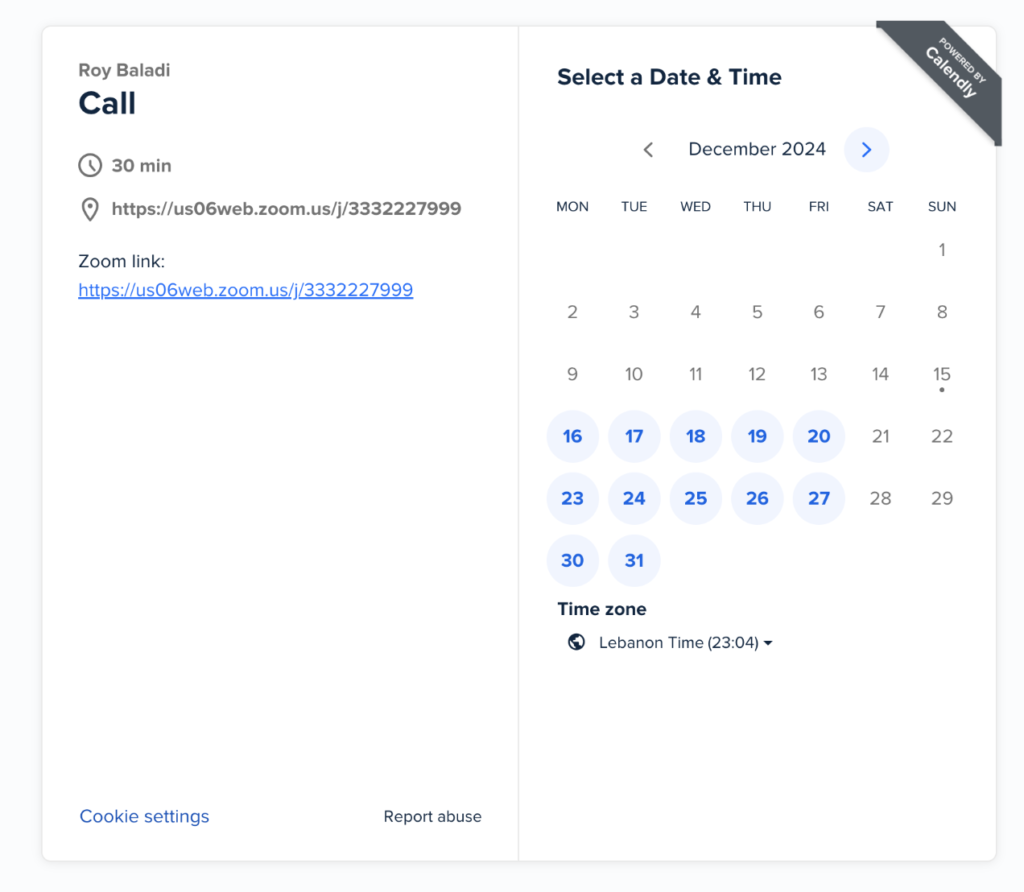 calendly.com a tool for booking an individual time on a calendar helps with scheduling