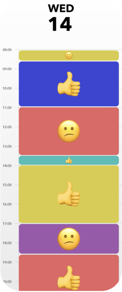 time management tool incoporated with a personal calendar
